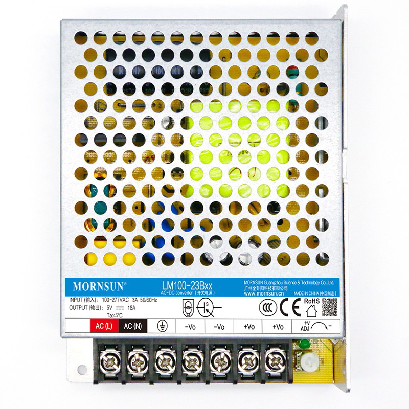 100W 24V 4.5A 85-305VAC/120-430VDC Switching Power Supply - LM100-23B24 | StepperOnline CA
