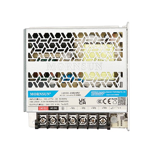 100W 24V 4.5A 80-305VAC/100-430VDC Switching Power Supply - LM100-23B24R2 | StepperOnline CA