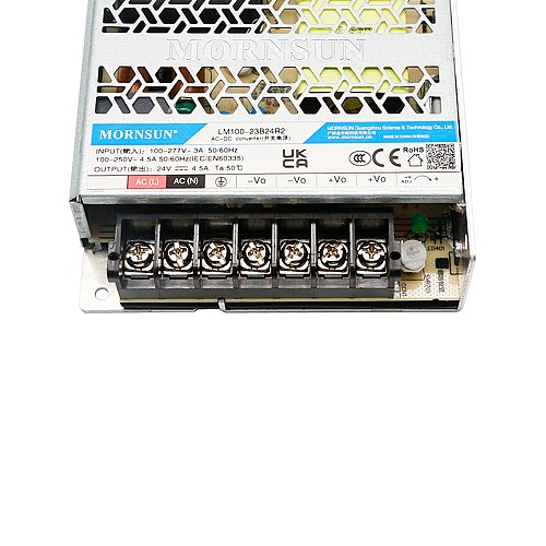 100W 24V 4.5A 80-305VAC/100-430VDC Switching Power Supply - LM100-23B24R2 | StepperOnline CA