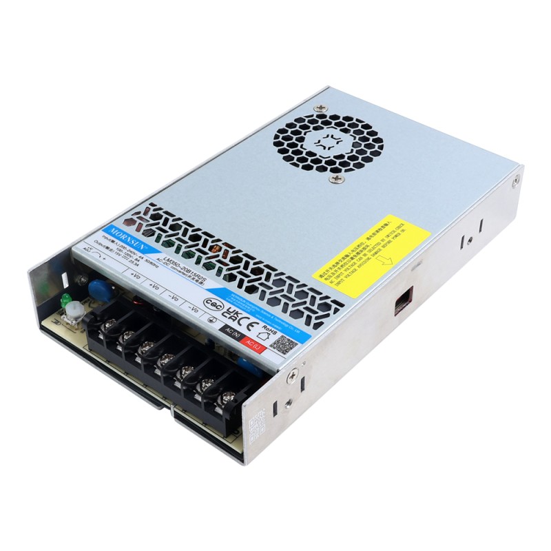 350W 15V 23.3A 90-132VAC/180-264VAC/240-370VDC Switching Power Supply - LM350-20B15R2S | StepperOnline CA