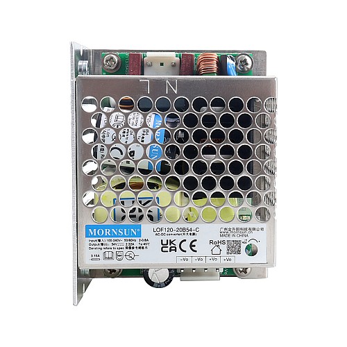 120W 54V 2.22A 85-264VAC/120-370VDC Switching Power Supply with PFC Function & Natural & Forced Cooling - LOF120-20B54-C | StepperOnline CA