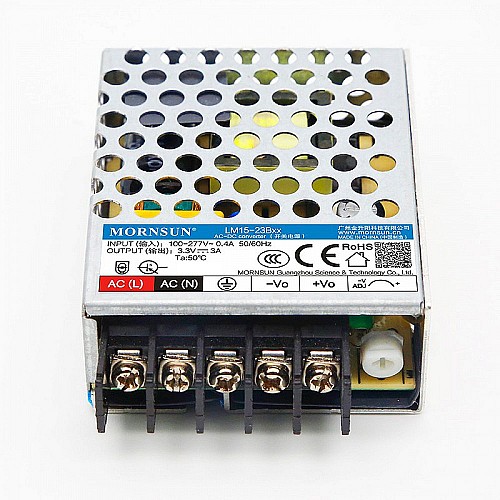 15W 24V 0.625A 85-305VAC/120-430VDC Switching Power Supply - LM15-23B24 | StepperOnline CA