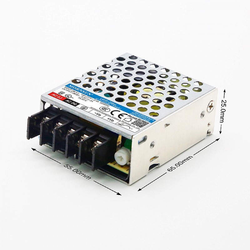 15W 12V 1.3A 85-305VAC/120-430VDC Switching Power Supply - LM15-23B12 | StepperOnline CA 15W 12V 1.3A 85-305VAC/120-430VDC Switching Power Supply - LM15-23B12 | StepperOnline CA