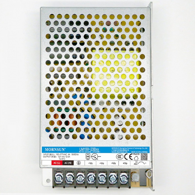 150W 24V 6.5A 85-305VAC/120-430VDC Switching Power Supply - LM150-23B24 | StepperOnline CA