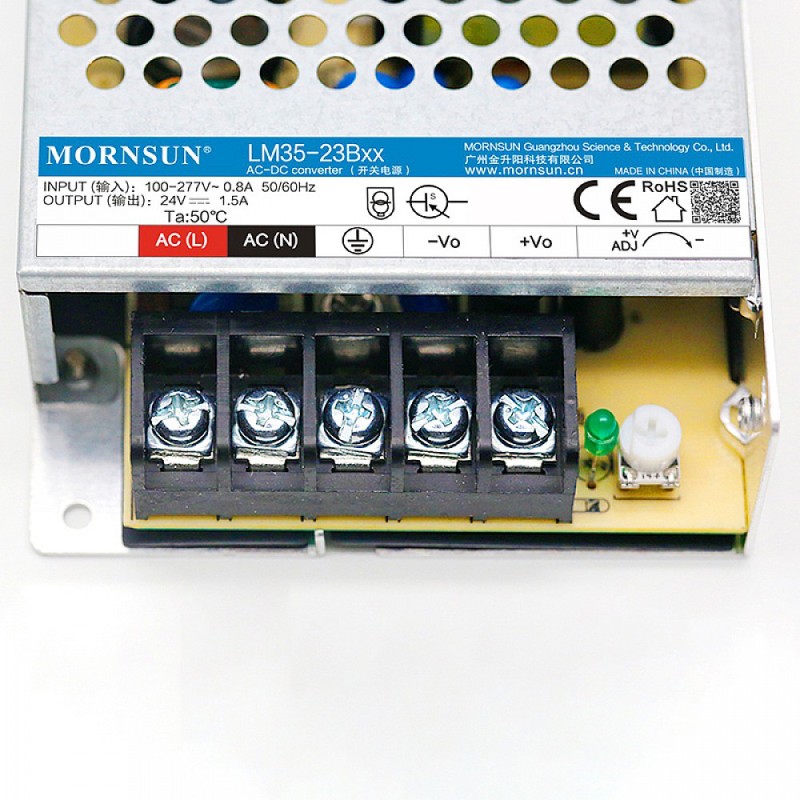 35W 12V 3.0A 85-305VAC/120-430VDC Switching Power Supply - LM35-23B12 | StepperOnline CA