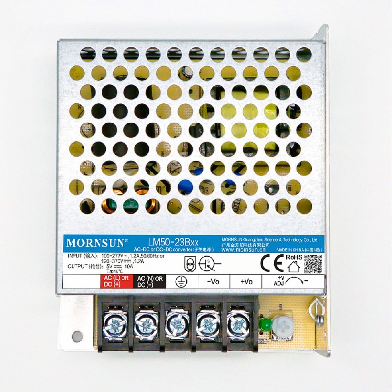 50W 36V 1.45A 85-305VAC/120-430VDC Switching Power Supply - LM50-23B36 | StepperOnline CA