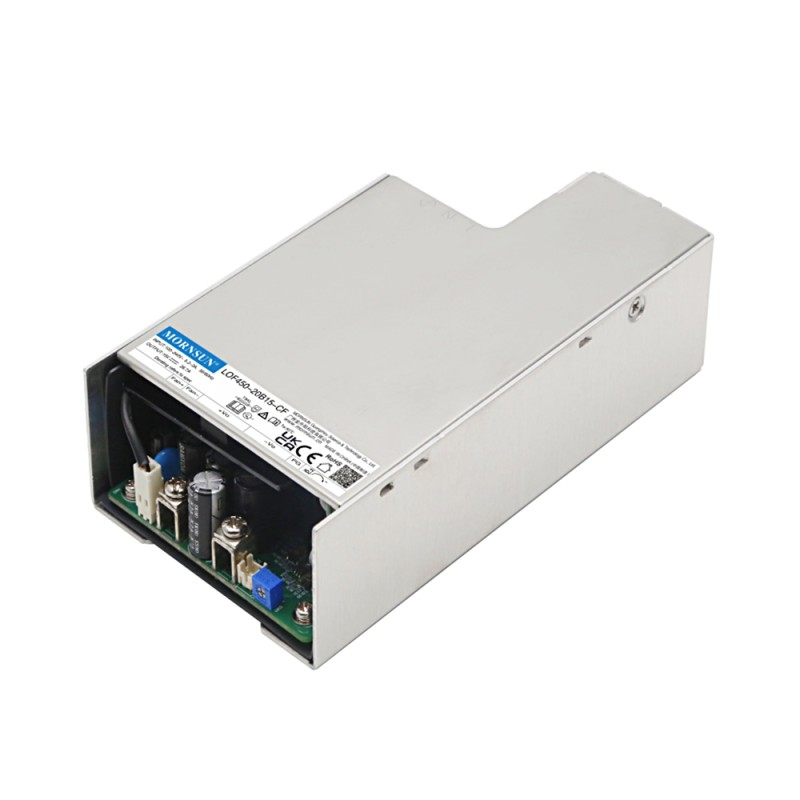 450W 18V 22.2A 90-264VAC/127-370VDC Switching Power Supply with PFC Function & Forced Cooling - LOF450-20B18-CF | StepperOnline CA
