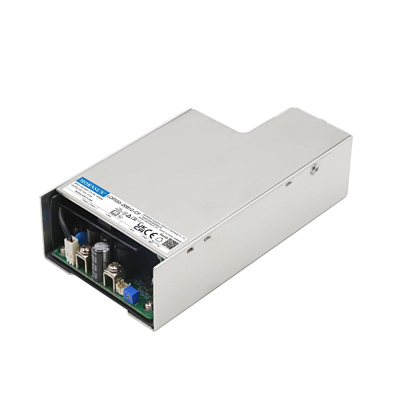 550W 24V 22.9A 90-264VAC/127-370VDC Switching Power Supply with PFC Function & Forced Cooling - LOF550-20B24-CF | StepperOnline CA