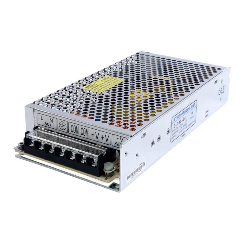 100W 24V 4.5A 115/230V Switching Power Supply Stepper Motor CNC Router Kits - S-100-24 | StepperOnline CA