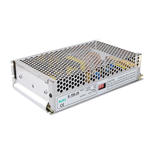 150W 24V 6.5A 115/230V Switching Power Supply Stepper Motor CNC Router Kits - S-150-24 | StepperOnline CA