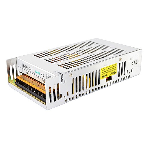 201W 24V 8.3A 115/230V Switching Power Supply Stepper Motor CNC Router Kits - S-201-24 | StepperOnline CA
