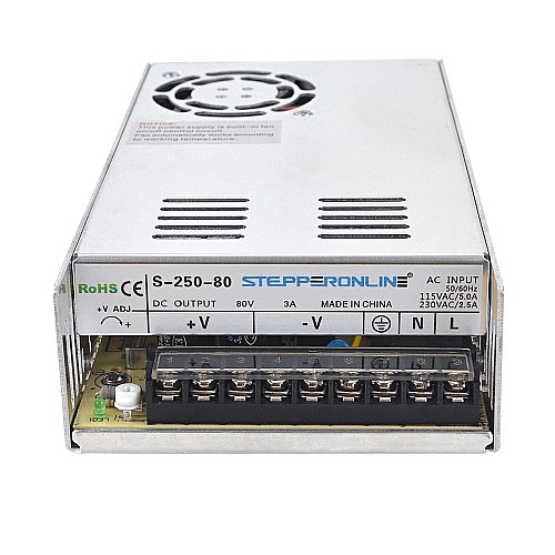 250W 80V 3.0A 115/230V Switching Power Supply Stepper Motor CNC Router Kits - S-250-80 | StepperOnline CA 250W 80V 3.0A 115/230V Switching Power Supply Stepper Motor CNC Router Kits - S-250-80 | StepperOnline CA