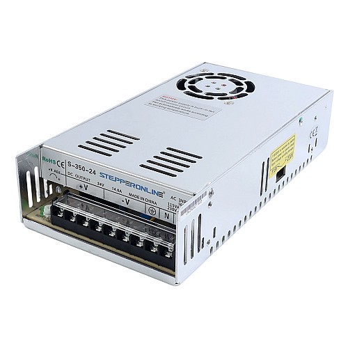 350W 24V 14.6A 115/230V Switching Power Supply Stepper Motor CNC Router Kits - S-350-24 | StepperOnline CA