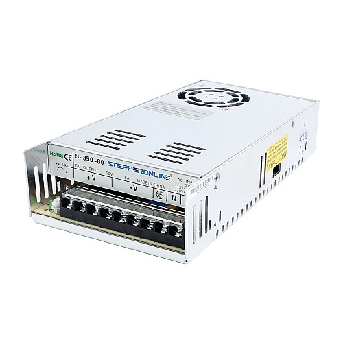 350W 60V 5.9A 115/230V Switching Power Supply Stepper Motor CNC Router Kits - S-350-60 | StepperOnline CA
