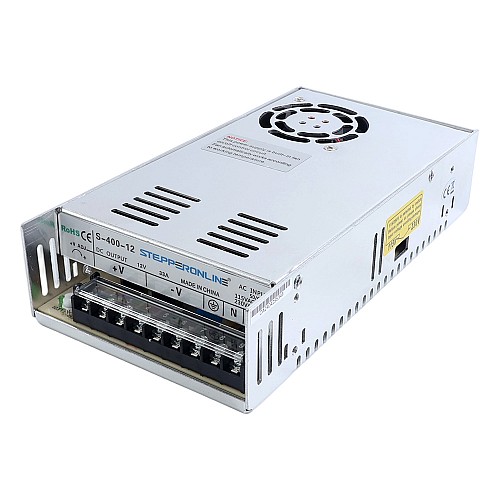 400W 12V 33A 115/230V Switching Power Supply Stepper Motor CNC Router Kits - S-400-12 | StepperOnline CA