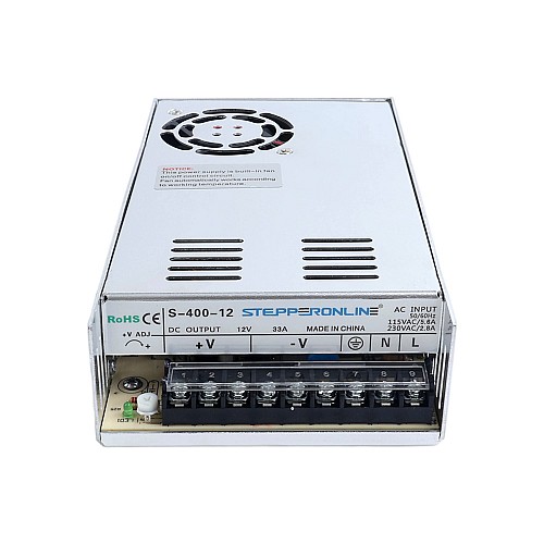 400W 12V 33A 115/230V Switching Power Supply Stepper Motor CNC Router Kits - S-400-12 | StepperOnline CA