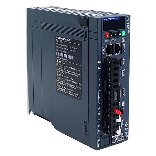 A6H Series 850W EtherCAT AC Servo Motor Kit 1500rpm 5.39Nm w/ Brake 17-Bit Absolute Encoder IP67 - A6H-EC850H2B1-M17 | StepperOnline CA