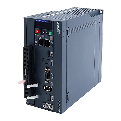 A6 Series 1500W EtherCAT AC Servo Motor Kit 3000rpm 4.78Nm 17-Bit Absolute Encoder IP67 - A6-EC1500H2A1-M17 | StepperOnline CA
