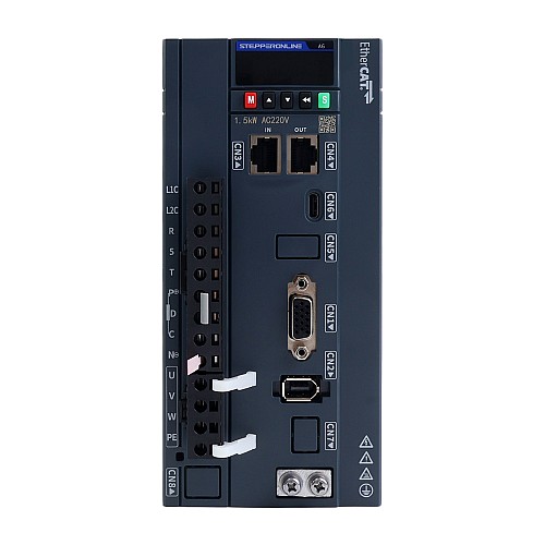 A6 Series 1500W EtherCAT AC Servo Motor Kit 3000rpm 4.78Nm 17-Bit Absolute Encoder IP67 - A6-EC1500H2A1-M17 | StepperOnline CA