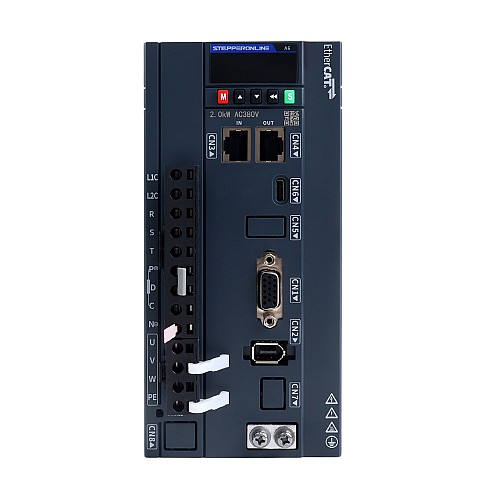 A6 Series 2500W EtherCAT AC Servo Motor Kit 3000rpm 7.96Nm 17-Bit Absolute Encoder IP67 - A6-EC2500H3A1-M17 | StepperOnline CA