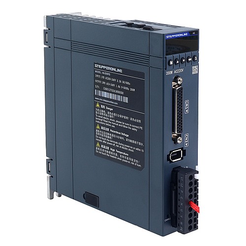 A6 Series 100W RS485 AC Servo Motor Kit 3000rpm 0.32Nm 17-Bit Absolute Encoder IP67 - A6-RS100L2A1-M17 | StepperOnline CA