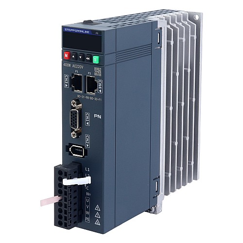 A6 Series 400W PROFINET AC Servo Motor Kit 3000rpm 1.27Nm 17-Bit Absolute Encoder IP67 - A6-PN400H2A1-M17 | StepperOnline CA