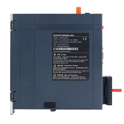 A6 Series 400W STO Safe Torque Off PROFINET AC Servo Motor Kit 3000rpm 1.27Nm w/ Brake 17-Bit Absolute Encoder IP67 - A6-PN400H2B1-M17-STO | StepperOnline CA