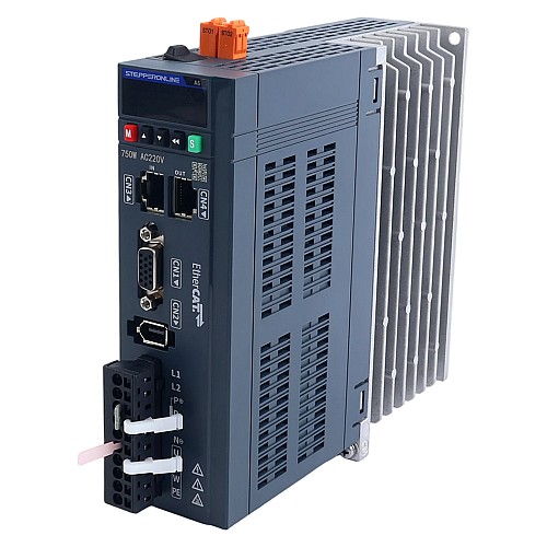 A6 Series 750W STO Safe Torque Off EtherCAT AC Servo Motor Kit 3000rpm 2.39Nm w/ Brake 17-Bit Absolute Encoder IP67 - A6-EC750H2B1-M17-STO | StepperOnline CA