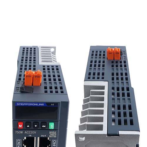 A6 Series 750W STO Safe Torque Off EtherCAT AC Servo Motor Kit 3000rpm 2.39Nm w/ Brake 17-Bit Absolute Encoder IP67 - A6-EC750H2B1-M17-STO | StepperOnline CA