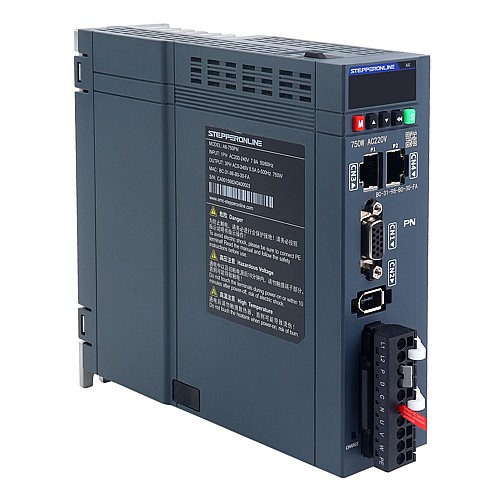A6 Series 750W PROFINET AC Servo Motor Kit 3000rpm 2.39Nm 17-Bit Absolute Encoder IP67 - A6-PN750H2A1-M17 | StepperOnline CA
