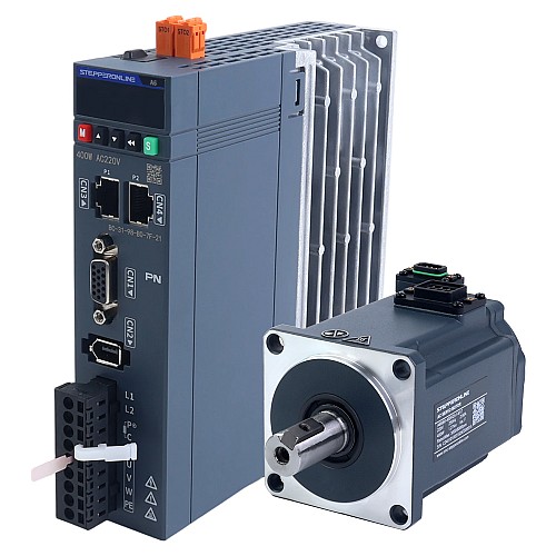 A6 Series 400W STO Safe Torque Off PROFINET AC Servo Motor Kit 3000rpm 1.27Nm 17-Bit Absolute Encoder IP67 - A6-PN400H2A1-M17-STO | StepperOnline CA