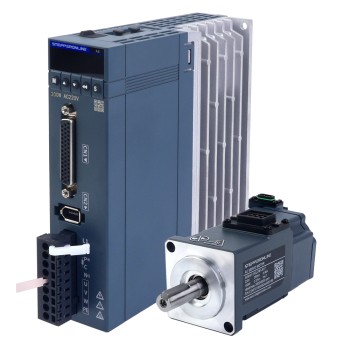 A6 Series 100W RS485 AC Servo Motor Kit 3000rpm 0.32Nm w/ Brake 17-Bit Absolute Encoder IP67