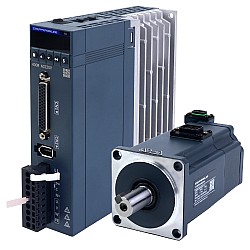 A6 Series 400W RS485 AC Servo Motor Kit 3000rpm 1.27Nm w/ Brake 17-Bit Absolute Encoder IP67