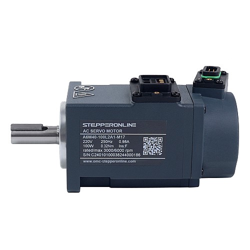 A6 Series 100W RS485 AC Servo Motor Kit 3000rpm 0.32Nm 17-Bit Absolute Encoder IP67 - A6-RS100L2A1-M17 | StepperOnline CA