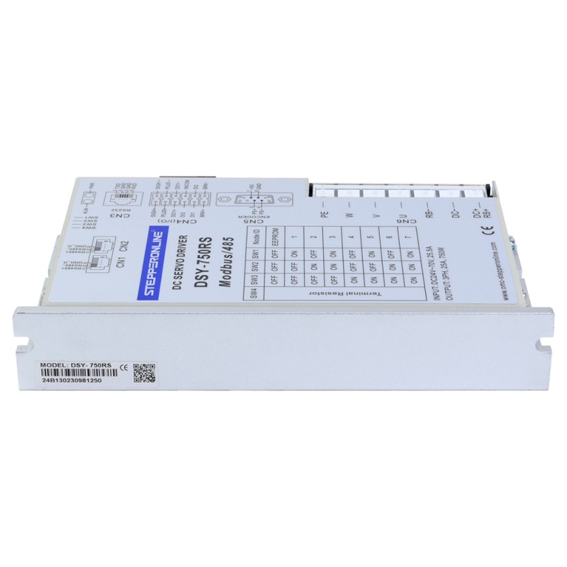 DSY Series 750W RS485 DC Servo Motor 24-70VDC 2.39Nm w/ Brake 3000rpm 17-Bit Incremental Encoder IP65 - DSY-RS750L2B2-M17S | StepperOnline CA