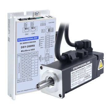 DSY Series 100W RS485 DC Servo Motor 24-70VDC 0.318Nm w/ Brake 3000rpm 17-Bit Incremental Encoder IP65