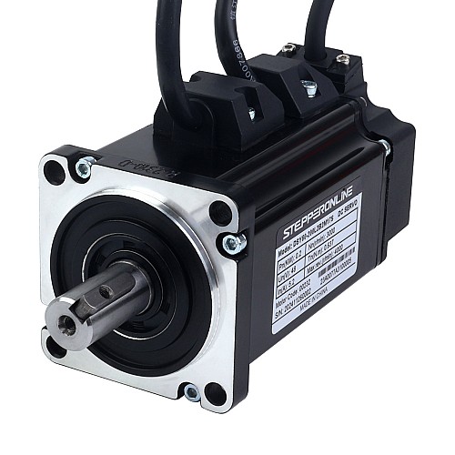 DSY Series 200W RS485 DC Servo Motor 24-70VDC 0.637Nm w/ Brake 3000rpm 17-Bit Incremental Encoder IP65 - DSY-RS200L2B2-M17S | StepperOnline CA