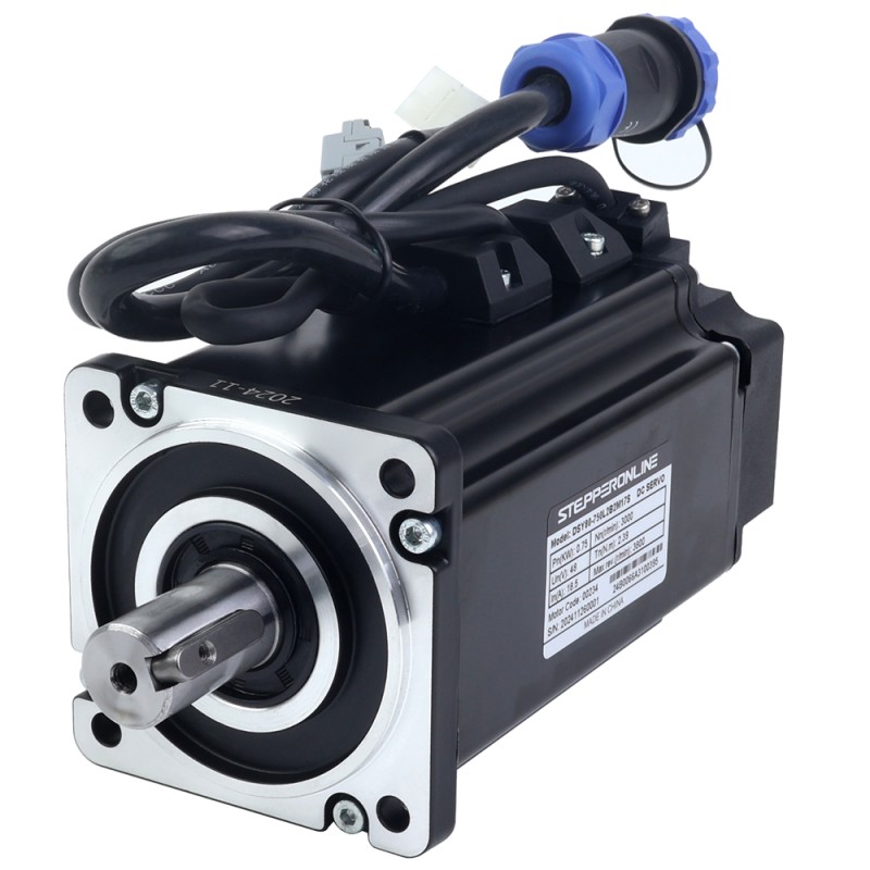 DSY Series 750W RS485 DC Servo Motor 24-70VDC 2.39Nm w/ Brake 3000rpm 17-Bit Incremental Encoder IP65 - DSY-RS750L2B2-M17S | StepperOnline CA