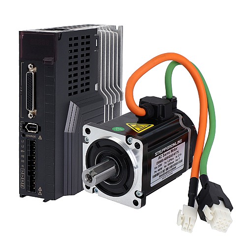 E6 Series 400W AC Servo Motor Kit 3000rpm 1.27Nm 17-Bit Encoder IP65 - E6-RS400H2A2-M17S | StepperOnline CA E6 Series 400W AC Servo Motor Kit 3000rpm 1.27Nm 17-Bit Encoder IP65 - E6-RS400H2A2-M17S | StepperOnline CA
