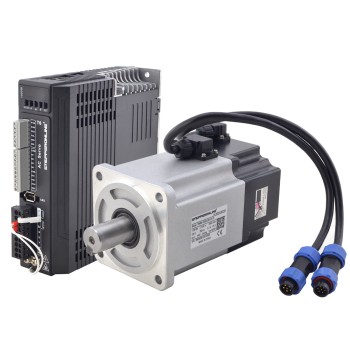 T6 Series 1000W AC Servo Motor Kit 3000rpm 3.19Nm w/ Brake 17-Bit Encoder IP65