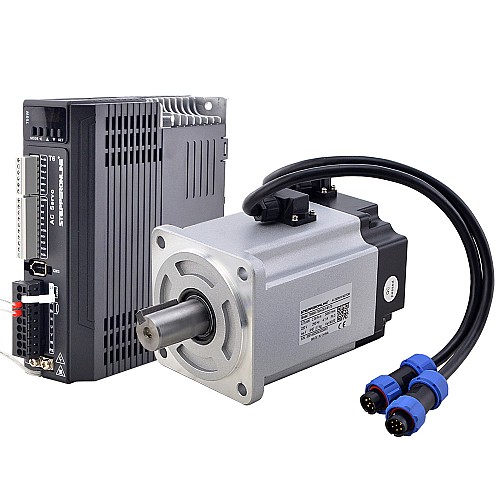 T6 Series 750W AC Servo Motor Kit 3000rpm 2.39Nm w/ Brake 17-Bit Encoder IP65 - T6-RS750H2B3-M17S | StepperOnline CA