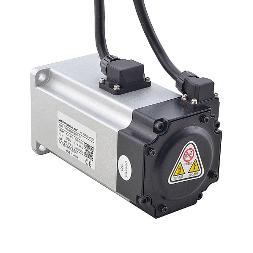 T6 Series 400W AC Servo Motor Kit 3000rpm 1.27Nm w/ Brake 17-Bit Encoder IP65 - T6-RS400H2B3-M17S | StepperOnline CA
