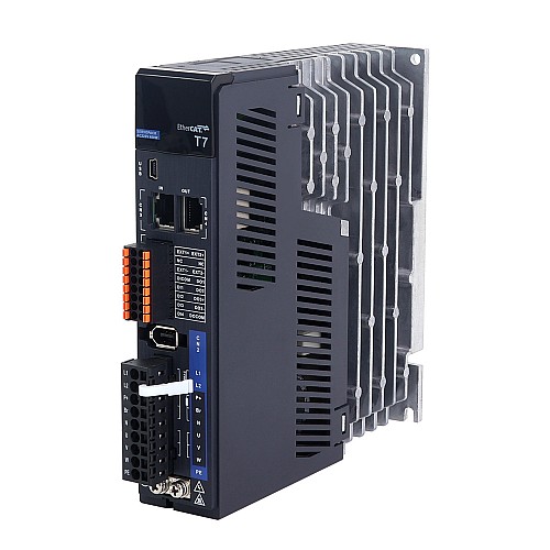 T7 Series EtherCAT 400W AC Servo Motor Kit 3000rpm 1.27Nm w/ Brake 23-Bit Encoder IP67 - T7-EC400H2B1-M23 | StepperOnline CA T7 Series EtherCAT 400W AC Servo Motor Kit 3000rpm 1.27Nm w/ Brake 23-Bit Encoder IP67 - T7-EC400H2B1-M23 | StepperOnline CA