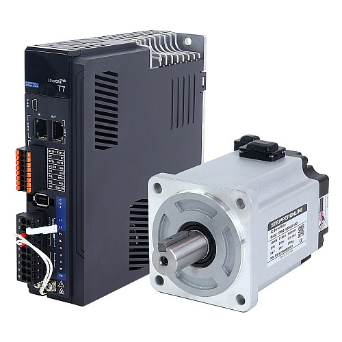 T7 Series EtherCAT 1000W AC Servo Motor Kit 3000rpm 3.18Nm 23-Bit Encoder IP67 - T7-EC1000H2A1-M23 | StepperOnline CA T7 Series EtherCAT 1000W AC Servo Motor Kit 3000rpm 3.18Nm 23-Bit Encoder IP67 - T7-EC1000H2A1-M23 | StepperOnline CA