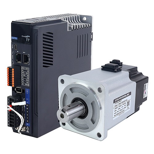 T7 Series EtherCAT 1000W AC Servo Motor Kit 3000rpm 3.18Nm w/ Brake 23-Bit Encoder IP67 - T7-EC1000H2B1-M23 | StepperOnline CA T7 Series EtherCAT 1000W AC Servo Motor Kit 3000rpm 3.18Nm w/ Brake 23-Bit Encoder IP67 - T7-EC1000H2B1-M23 | StepperOnline CA