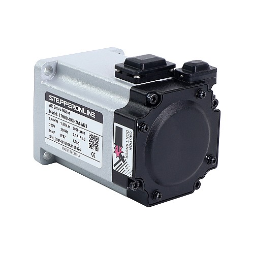 T7 Series EtherCAT 400W AC Servo Motor Kit 3000rpm 1.27Nm 23-Bit Encoder IP67 - T7-EC400H2A1-M23 | StepperOnline CA