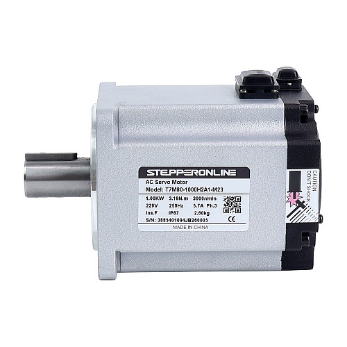 T7 Series EtherCAT 1000W AC Servo Motor Kit 3000rpm 3.18Nm 23-Bit Encoder IP67 - T7-EC1000H2A1-M23 | StepperOnline CA T7 Series EtherCAT 1000W AC Servo Motor Kit 3000rpm 3.18Nm 23-Bit Encoder IP67 - T7-EC1000H2A1-M23 | StepperOnline CA