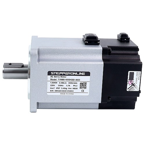 T7 Series EtherCAT 1000W AC Servo Motor Kit 3000rpm 3.18Nm w/ Brake 23-Bit Encoder IP67 - T7-EC1000H2B1-M23 | StepperOnline CA T7 Series EtherCAT 1000W AC Servo Motor Kit 3000rpm 3.18Nm w/ Brake 23-Bit Encoder IP67 - T7-EC1000H2B1-M23 | StepperOnline CA