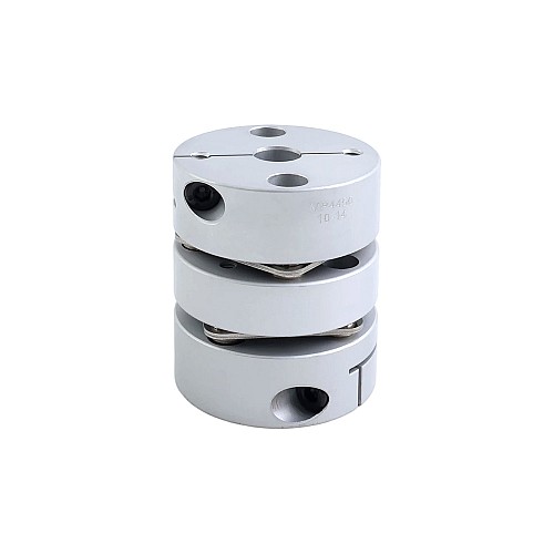 10mm - 14mm Flexible Double Disc Coupling 44x50mm CNC Stepper Motor Shaft Coupler - MP4450-10-14 | StepperOnline CA