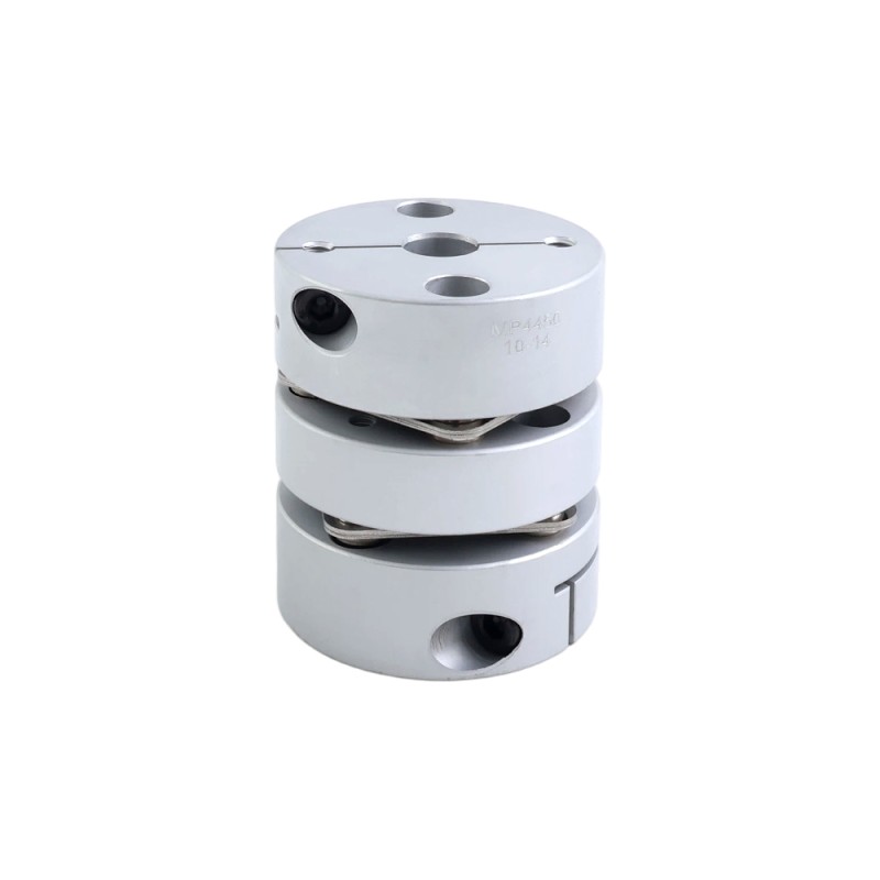 10mm - 14mm Flexible Double Disc Coupling 44x50mm CNC Stepper Motor Shaft Coupler - MP4450-10-14 | StepperOnline CA